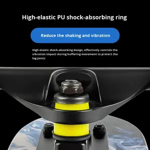 Patineta Zhongmei de Madera de Paulownia de Grado A, con Doble Balancín y Cuatro Ruedas, para Principiantes y Profesionales, Estilo Urbano, Marca Moderna para Adultos - Product Image 4