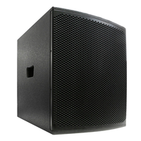 AAUDIO 618B 700W RMS 1800W Peak 8 Ohm Amplificateur de Subwoofer Actif en Bois 15 pouces avec Garantie de 3 Ans pour Systèmes Son Surround