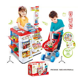 <span class=keywords><strong>Caisse</strong></span> <span class=keywords><strong>enregistreuse</strong></span> éducatif de supermarché, ensemble de courses aliments, en plastique, <span class=keywords><strong>jouet</strong></span> <span class=keywords><strong>avec</strong></span> <span class=keywords><strong>scanner</strong></span>, pour enfants - Product Image 1