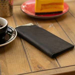 Carpeta de Cuero Genuino para Facturas de Restaurante, con Logotipo Grabado Personalizado, Presentador de Comandas para Clientes, Bloc de Pedidos para Cafetería LBH-0064 - Product Image 1
