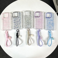 Offre Spéciale époxy paillettes bling avec chaîne anti-choc coques de téléphone portable pour Infinix Hot 60 Pro 4G