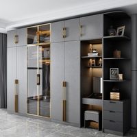 CBMMart Armoire moderne personnalisée à combinaison ouverte Armoire en métal pour meubles de chambre à coucher