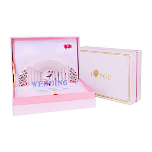WINPSHENG-cajas de música 3d con diseño personalizado, caja de regalo de lujo con música pop-up, Escena de boda, invitación - Product Image 5