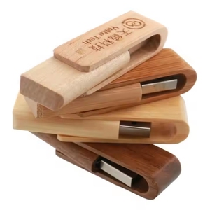 Custom Logo Wooden Pen Flash Drives Full Capacity Wood Waterproof Twist Usb <b>Memory</b> Stick - Product Image 4