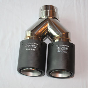 Silenciador de escape de doble tubo <span class=keywords><strong>para</strong></span> <span class=keywords><strong>coche</strong></span>, punta de fibra de carbono <span class=keywords><strong>para</strong></span> <span class=keywords><strong>Akrapovic</strong></span> - Product Image 2