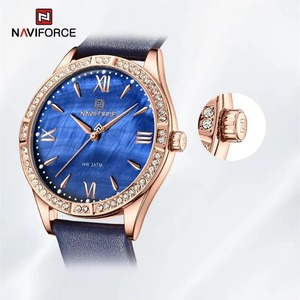 Montre à quartz pour femme, nouvelle collection, en cuir véritable de luxe, multi-couleurs, multifonction, prix bas, livraison directe - Product Image 5