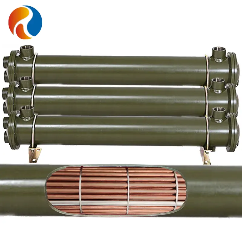 Copper Tube Oil Cooler Japan KAMUI Shell Tube Heat Exchanger FC series