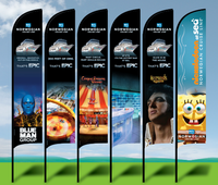 Expositions, événements, festivals, drapeaux de larme, football, bannières publicitaires de vente chaude d'utilisateurs de plage