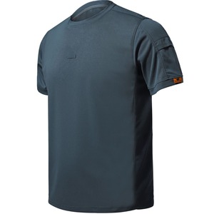 Camisetas deportivas HKSF DF T01 con cuello redondo, de secado rápido, tácticas, de manga corta, al por mayor. - Product Image 1