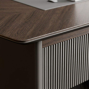 Modern Luxury Ergonomic Executive <strong>Desk</strong> PVC <strong>Top</strong> File Drawers <strong>Oak</strong> Modular Eco-Friendly Convertible CEO <strong>Desk</strong> for Home Office Use - Product Image 3