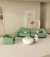 Canapé modulable simple et créatif pour salon, salon de beauté ou réception