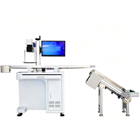 Machine de gravure laser UV Flying Gobos avec système de positionnement visuel, caméra CCD, machine de marquage laser pour imprimante de cartes d'identité