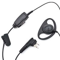 HKLN4599 HKLN4599B Micro-casque D-Style CP200D en ABS pour radios Motorola CLS1110 CLS1410 DTR620 DTR650 Remplace D