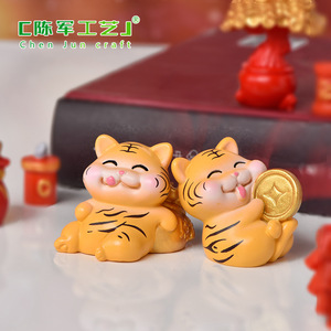 Ornements de paysage du Nouvel An chinois avec motif de <span class=keywords><strong>tigre</strong></span>, bonsaïs, plantes succulentes, petits feux d'artifice 2022, lanternes, artisanat et accessoires - Product Image 5