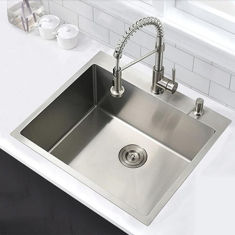 Двойная чаша для кухонной раковины, ручная работа, органайзер для кухонной раковины, аксессуары для кухонной раковины из нержавеющей стали, с краном, Индивидуальный размер