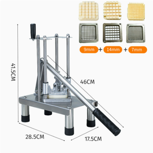 Machine à couper les chips de pommes de terre, trancheuse manuelle en acier inoxydable, <span class=keywords><strong>coupe</strong></span>-<span class=keywords><strong>frites</strong></span> - Product Image 4