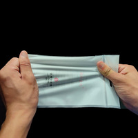 Sac à fermeture éclair givré refermable personnalisé pour l'emballage de tampons de coton tampons de coton pour soins de la peau