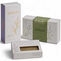 Boîte à savon personnalisée de haute qualité, emballage de luxe pour savon avec logo en feuille d'or