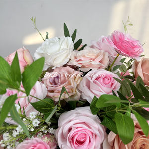 Nouvelles décorations de boules de fleurs artificielles miniatures, boules de fleurs en soie de haute qualité pour les centres de table de mariage - Product Image 5