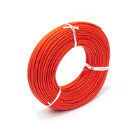 Fil électrique isolé en fibre de verre recouvert de caoutchouc silicone, cuivre étamé, câble haute température