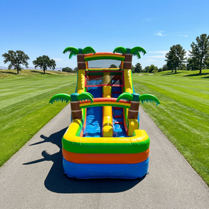 Tobogán Acuático Inflable Comercial <span class=keywords><strong>de</strong></span> PVC para Niños <span class=keywords><strong>con</strong></span> Dos Carriles para Adultos, <span class=keywords><strong>con</strong></span> <span class=keywords><strong>Piscina</strong></span>, Apto para <span class=keywords><strong>Alquiler</strong></span> en Fiestas <span class=keywords><strong>de</strong></span> Jardín - Product Image 1