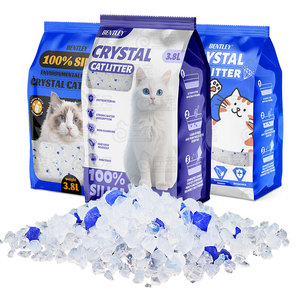 مورد صيني OEM ODM هلام السيليكا فضلات القطط سائبة غير معطرة كريستال اختبار درجة الحموضة الساحة الفقرة Gatos الرمال فضلات القطط - Product Image 1