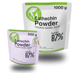 Poudre de catechine sauvage de qualité supérieure, extrait d'eau d'Indonésie, teneur en catechine >90%, qualité cosmétique. Pure puissance antioxydante. - Product Image 3