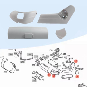 ฝาครอบตกแต่งเบาะด้านหน้าสำหรับเมอร์เซเดส-เบนซ์ W220 เอสคลาส S280 S300 S320 <span class=keywords><strong>S350</strong></span> S500 S600 2000 2001 2002 - Product Image 5