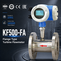 High Precision up to 600m³/h 1.6MPa Smart Transmitter IP65 Pressure Flanged Liquid Turbine Flow Meter for Light Oil