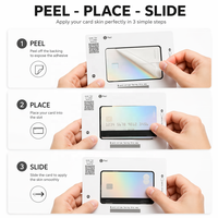 Première sortie mondiale : Skins de cartes bancaires virales pour Instagram, production exclusive, autocollants amovibles en vinyle mat pour cartes bancaires.