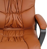 Fauteuil de bureau ergonomique de luxe en cuir, pivotant et inclinable, en nylon moderne de haute qualité SGY