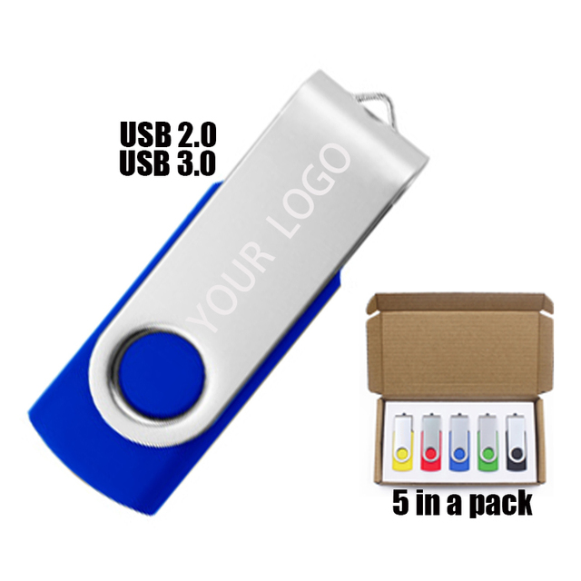 Bulk 2Gb 4Gb 8Gb 16Gb 32Gb 64Gb Low Cost and Full Color Factory Custom Logo 2.0 3.0 Swivel USB Flash Drive