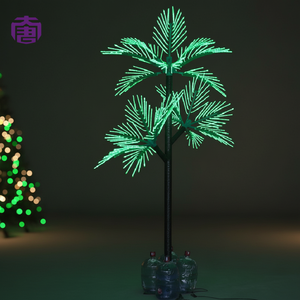 Lumière LED en forme de cocotier avec branches lumineuses style palmier pour la décoration de rues, places publiques, centres commerciaux et festivals - En vente - Product Image 1