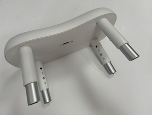 NOUVEAU Tabouret de toilette réglable en hauteur, couleur blanche |   Chaise de douche de sécurité en PP avec coussinets antidérapants - Product Image 3