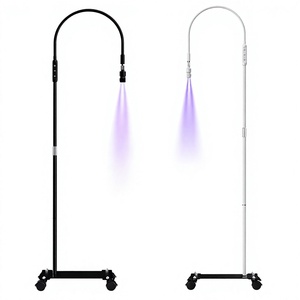 <span class=keywords><strong>Lampada</strong></span> da Terra <span class=keywords><strong>UV</strong></span> Regolabile per Estetica, Luce LED per Polimerizzazione con Interruttore a Pedale e Controllo Touch, <span class=keywords><strong>Lampada</strong></span> Flessibile per Extension Ciglia, Unghie e Sopracciglia per Salone - Product Image 1
