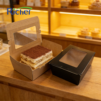 Boîte alimentaire personnalisée en papier kraft écologique avec marquage à chaud et revêtement UV, étanche et compatible micro-ondes pour la restauration de sushis et nouilles
