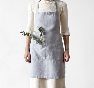 Nouvelle mode toile coton <span class=keywords><strong>tablier</strong></span> en lin pour serveuse fleuriste cuisine enfants - Product Image 1