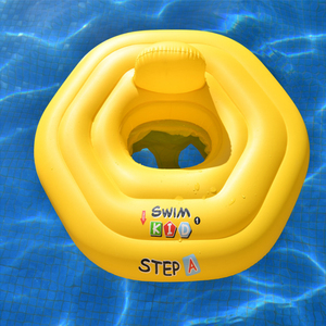 Siège de flotteur de piscine gonflable pour bébé, jouets d'eau jaunes en gros - Product Image 2