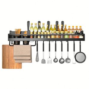 Support mural en acier inoxydable sur mesure pour couteaux et cuillères, idéal pour le rangement des assaisonnements de cuisine - Product Image 6