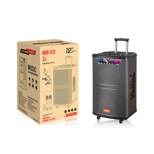 12Inch Điện Lớn Nhà Theatre Hệ Thống Âm Thanh Loa Không Dây Âm Thanh Lớn Bên Giai Đoạn Xe Đẩy Kéo Rod Loa Với 2 Không Dây Mic - Product Image 6