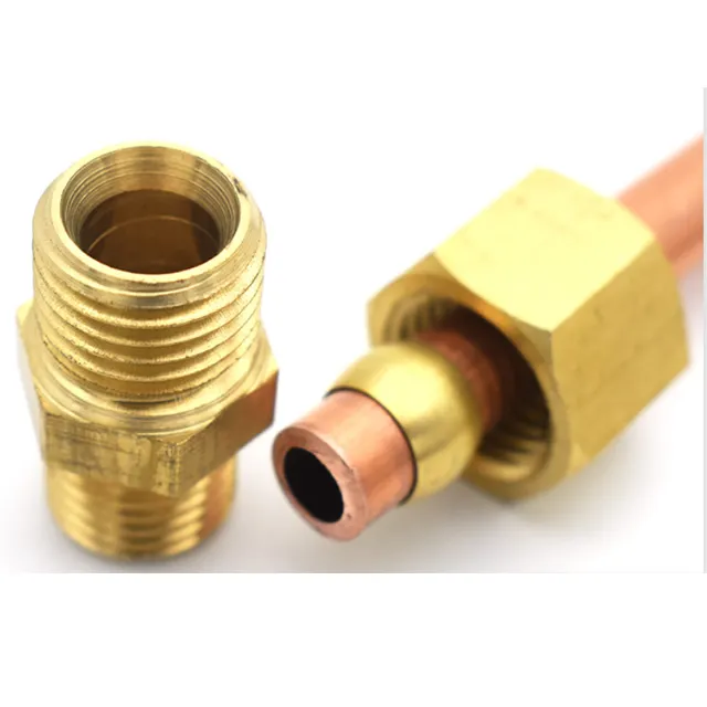 Copper tube clamp brass fittings high pressure direct humidifier copper tube loom fittings thickening