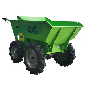 KONSTNAT Cheap Garden Mini Electric Mini Dumper Four-wheel Power Barrow Hydraulic Dumper Wheelbarrow Buggy Concrete Garden