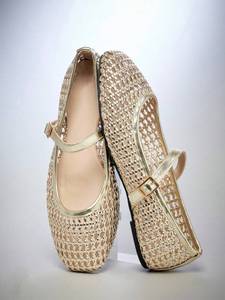 <span class=keywords><strong>Zapatos</strong></span> Planos Mary Jane de PU Tejido Personalizado con Punta Cuadrada y Correa con Hebilla, <span class=keywords><strong>Zapatos</strong></span> Planos de <span class=keywords><strong>Ballet</strong></span> para Mujer con Logotipo Personalizado al por Mayor, Transpirables y Ligeros - Product Image 2