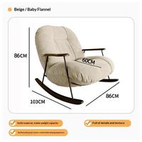 Vente directe d'usine, fauteuil inclinable minimaliste moderne Monovel, pour salon, balcon, une place, maison, bureau à domicile, hôtel