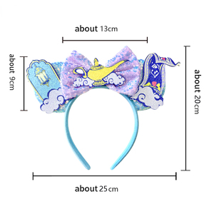 ที่คาดผมการ์ตูนรูปหนูหูฟังที่คาดผมสำหรับงานเทศกาลอลาดินและโคมไฟอุปกรณ์แต่งผมสำหรับคอสเพลย์และปาร์ตี้ - Product Image 3