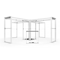 Stand d'exposition modulaire portable en tissu SEG 10x10ft 10x20ft, facile à monter, pour salon professionnel