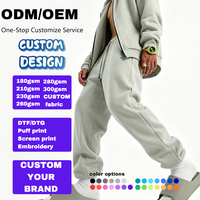 Pantalon de jogging droit unisexe en molleton de haute qualité, 360 g/m², 80 % coton, 20 % polyester, streetwear décontracté, grandes tailles pour hommes