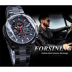 Forsining <span class=keywords><strong>montre</strong></span> GMT1137 <span class=keywords><strong>marque</strong></span> <span class=keywords><strong>pas</strong></span> <span class=keywords><strong>cher</strong></span> hommes en acier inoxydable or squelette automatique <span class=keywords><strong>montre</strong></span> mécanique hommes - Product Image 3