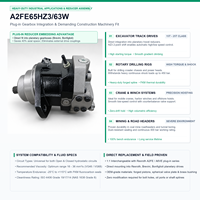 Moteur hydraulique enfichable A6VE65HZ3, moteur à pistons à axe courbé haute pression pour treuil de levage