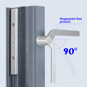 AT088 Tùy chỉnh màu xám bền và chịu mài mòn thép không gỉ casment phẳng mở Đức cửa sổ xử lý - Product Image 6